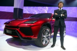  Stephan Winkelmann, CEO of Lamborghini Automobili S.p.A., poses next to a Lamborghini Urus during a Audi group reception on March 11, 2013 in Munich, Germany. 