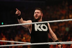 Kevin Owens is taunting the crowd after his win over Cesaro.