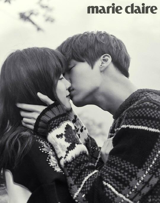 Celebrity couple Ahn Jae Hyun and Ku Hye Sun poses for Marie Claire Korea’s June 2016 issue.