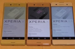 Sony Xperia X and the Xperia XA are shown on a table