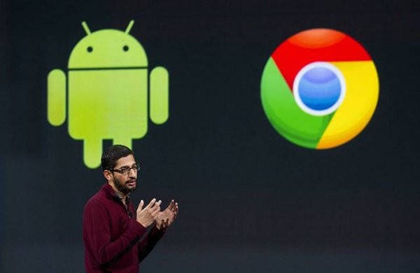Google Android and Chrome Logos