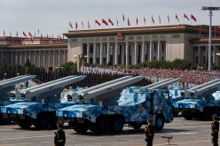 China holds a military parade to commemorate the end of World War II in Sept. 2015.