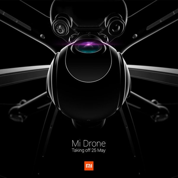 Xiaomi MI Drone teaser photo announcing that it will be revealed at an event on May 25.