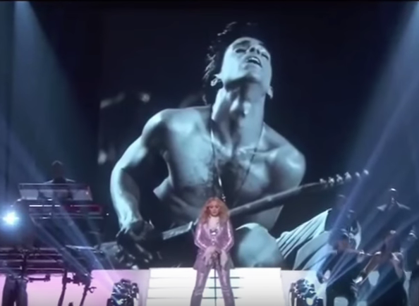 Madonna pays tribute to Prince during the 2016 Billboard Music awards on May 22, Sunday.   