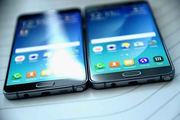 General atmosphere of Samsung Unpacked 2015 featuring the Galaxy Note 5, not the Galaxy Note 7 or the Galaxy Note 6