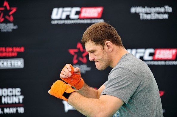 Stipe Miocic is training during the UFC Adelaide Media Opportunity in Adelaide, Australia.