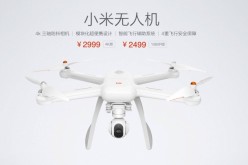 Xiaomi offers the Mi Drone in 1080p and 4K for 2,499 and 2,999 yuan, respectively. 