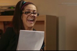 Bayley laughs during a segment of The Edge and Christian Show on the WWE Network.