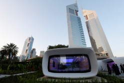 The world's first functional 3D printed offices are seen next to Emirates Towers in Dubai May 23, 2016. 