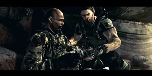 "Resident Evil 5" protagonist Chris Redfield accepts a tape recording from a wounded soldier who was trying to contact their team, asking for assistance.