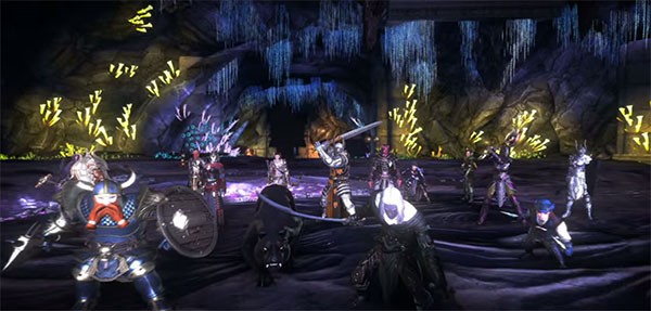 The "Neverwinter" characters are getting ready to raid a difficult dungeon and fight a dungeon boss.