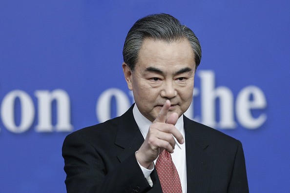China's foreign minister Wang Yi attends a press conference during the Fourth Session of the 12th National People's Congress (NPC) on March 8, 2016 in Beijing, China. 