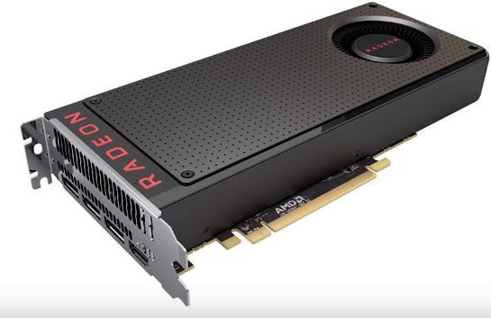 The Radeon RX 480, not the Radeon RX 470, powered by the Polaris 10 and Polaris 11 architecture from AMD is shown in the image.