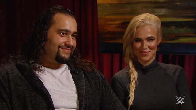 Rusev and Lana are very happy about the announcement of their engagement.