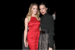 Amber Heard and ex-girlfriend Tasya van Ree attend GLAAD 25th anniversary party in 2010.