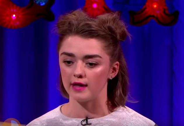 Maisie Williams speaks during an interview on "Alan Carr: Chatty Man."   