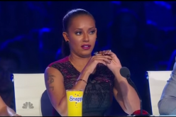 Mel B gives her comment on an act on America's Got Talent.   