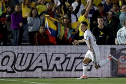 Colombia captain James Rodriguez.