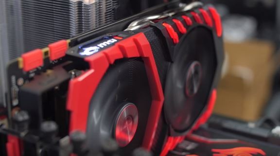 The MSI GTX 1070 Gaming X 8G is running at full speed with Twin Frozr VI fans