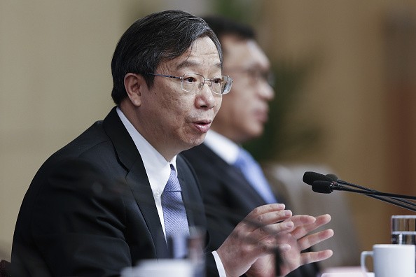 Yi Gang, vice governor of the People's Bank of China, attends a press conference at the National People's Congress, March 12, 2016, in Beijing, China.
