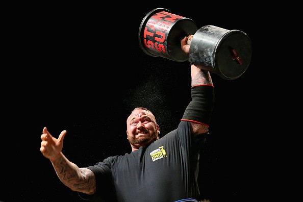 Hafthor Julius Bjornsson of Iceland competes in the Arnold Classic Professional Strongman competition during the 2016 Arnold Classic on March 19, 2016 in Melbourne, Australia.