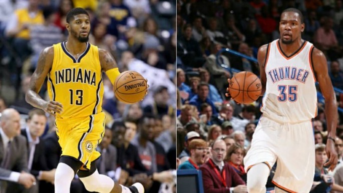 Paul George and Kevin Durant