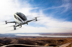 The Ehang 184 can carry a passenger and fly for 23 minutes.
