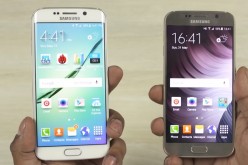 Comparing two Samsung devices with an edge and flat displays