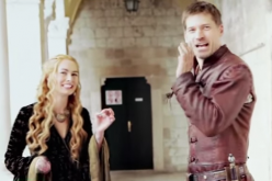 Nikolaj Coster-Waldau films a scene with Lena Headey who plays his twin sister Cersei Lannister.  
