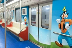 Disney-themed Train in Shanghai