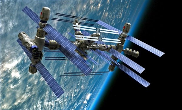 Artist rendition of a future Chinese space station. Chinese scientists are now conducting experiments to create a system that will make such stations more livable.