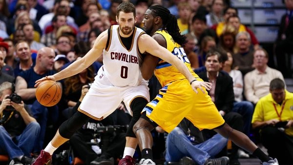 Kevin Love and Kenneth Faried