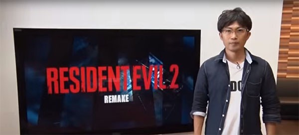 Game director Jun Takeuchi reveals Capcom's plan to do a remake of "Resident Evil 2."