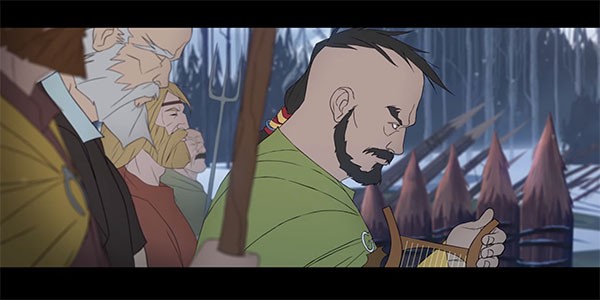 "Banner Saga 2" characters getting ready to battle invaders who are trying to kill them.