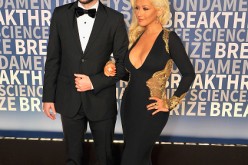 Producer Fiance, Matthew Rutler (L) and singer/songwriter Christina Aguilera attend the 2016 Breakthrough Prize Ceremony on November 8, 2015 in Mountain View, California. 