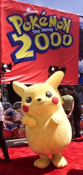 Pikachu is posing for 'Pokemon the Movie 2000' at Westwood on California. 
