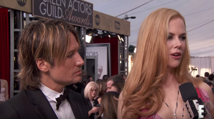 Couple Keith Urban and Nicole Kidman answer interview questions.    