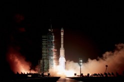 A Long March 2F rocket lifts off on Sept. 29, 2011, in Jiuquan, Gansu Province of China. A more powerful version of the rocket, the Long March-7, successfully launched earlier this week.