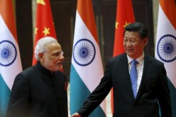 Chinese President Xi Jinping meets with Indian Prime Minister Narendra Modi during a meeting in Xian, Shaanxi Province, in May last year.