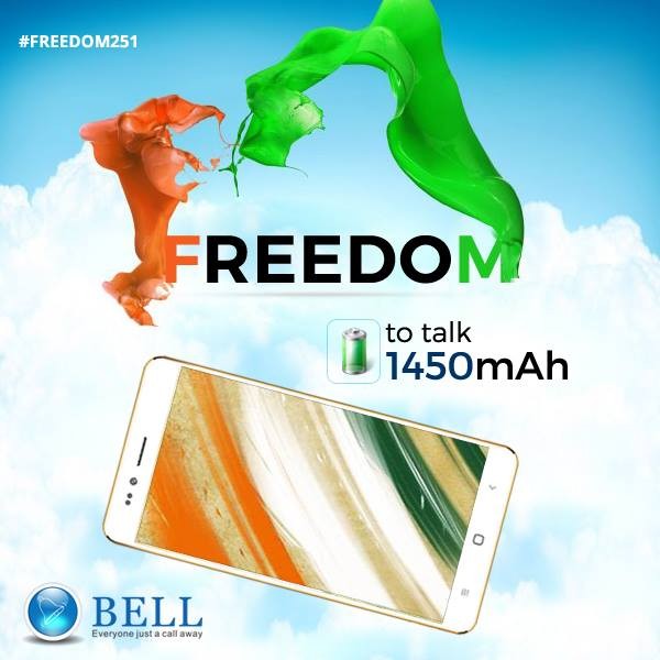 "Freedom 251", the world's cheapest smartphone priced at less than $4, is developed by Indian startup company, Ringing Bells. 
