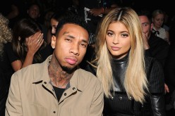 Tyga (L) and Kylie Jenner attend the Alexander Wang Spring 2016 fashion show during New York Fashion Week at Pier 94 on September 12, 2015 in New York City. 