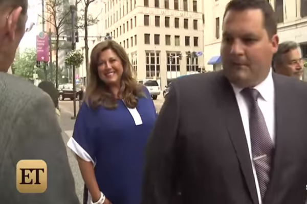 Abby Lee Miller arrives at the court in Pittsburgh, Pennsylvania on July 27.