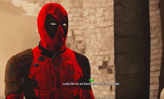 Deadpool shows up in a Fallout 4 mod