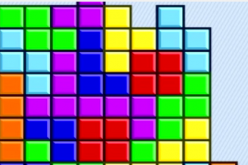 Tetris is a popular game where the player puts falling blocks into slots.    