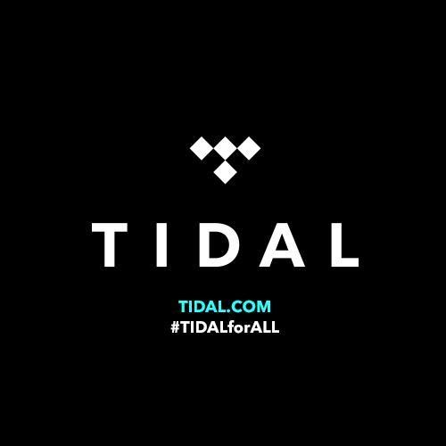 This photograph is an illustration of Tidal music streaming logo.
