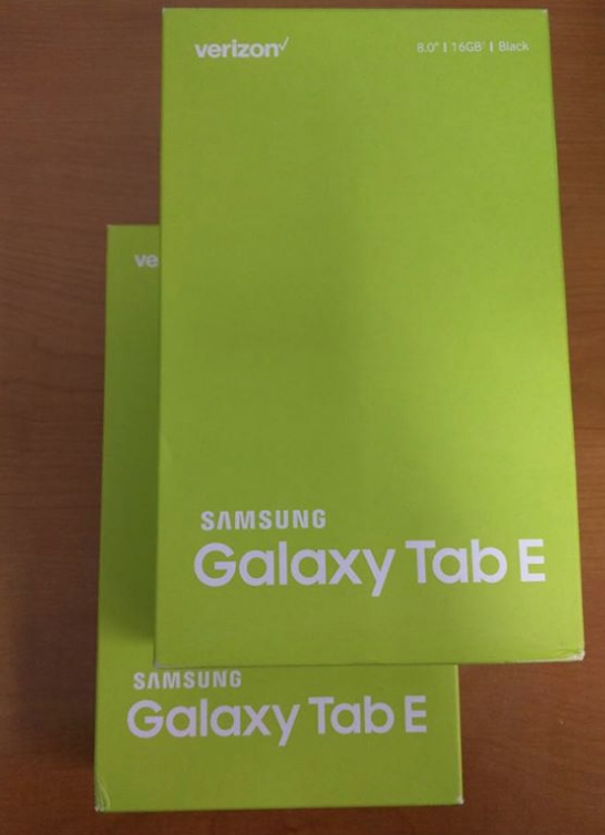 Samsung Galaxy Tab E 8.0 with the Verizon network is packed and ready for the customers.