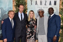 Christoph Waltz, Alexander Skarsgard, Margot Robbie, Samuel L. Jackson and Djimon Hounsou attend the premiere of Warner Bros. Pictures' 'The Legend of Tarzan' at Dolby Theatre in Hollywood, California. 