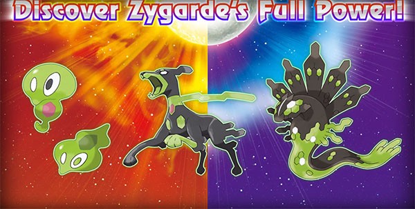 Nintendo reveals the three powerful forms of Pokemon Zygarde and their full powers.