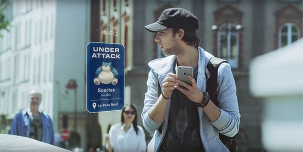A "Pokemon Go" player notices his Pokemon is under attack from an unknown attacker.