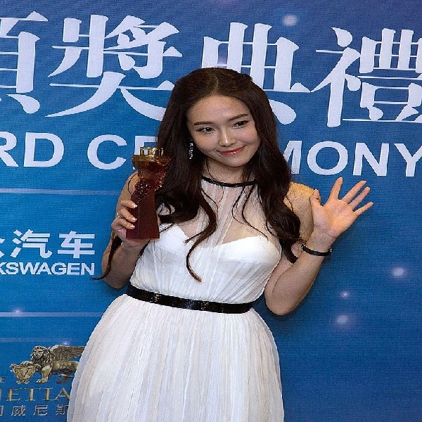 South Korean singer Jessica Jung poses after the 2013 Huading Awards Ceremony at The Venetian on October 7, 2013 in Macau, Macau. 